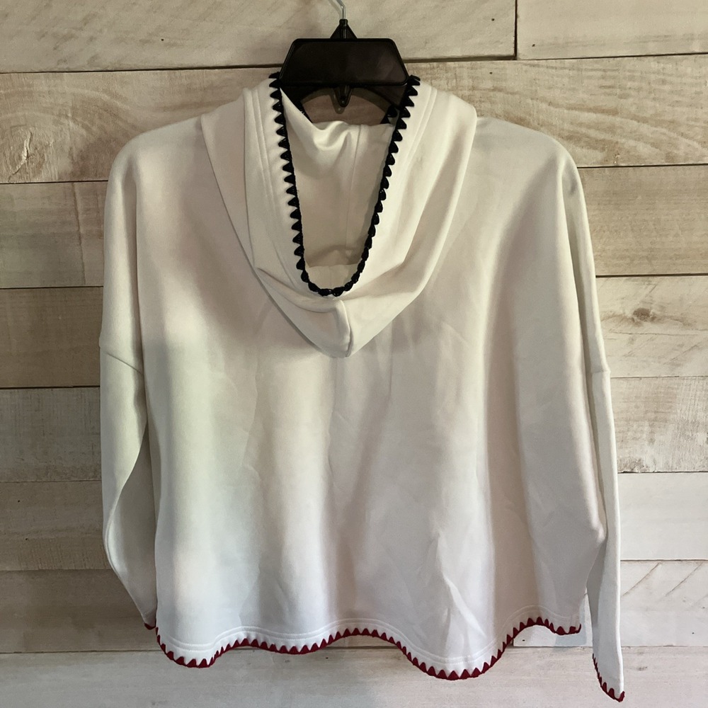 Tuckernuck Sport Sweatshirt Size XS/S White Hoodie Pullover Active - Picture 3 of 6